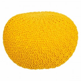 Puff Alexandra House Living Giallo polistirene 45 x 30 x 45 cm