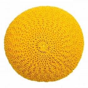 Puff Alexandra House Living Giallo polistirene 45 x 30 x 45 cm