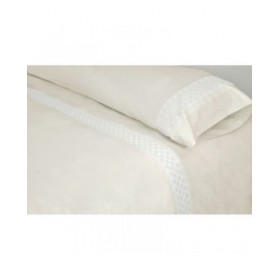 Set di copripiumino Pierre Cardin ELISA Beige Matrimoniale 3 Pezzi