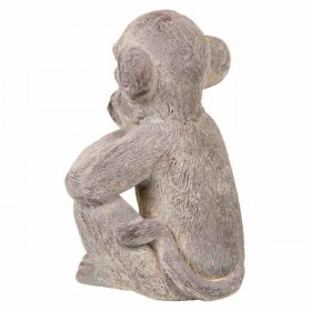Statua Decorativa Alexandra House Living Grigio Magnesio Scimmia 26 x 40 x 35 cm