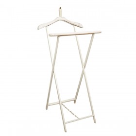 Maggiordomo appendiabiti Romimex Bianco Legno Metallo Ceramica 42 x 100 x 45 cm