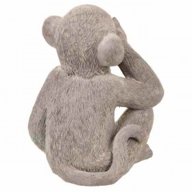 Statua Decorativa Alexandra House Living Grigio Poliresina Scimmia 26 x 40 x 34 cm
