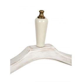 Maggiordomo appendiabiti Romimex Bianco Legno Metallo Ceramica 42 x 100 x 45 cm