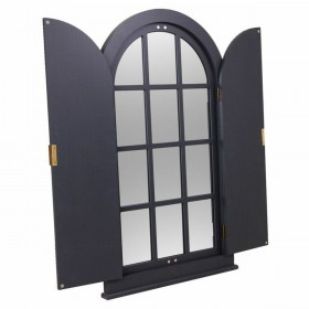 Specchio da parete Alexandra House Living Dorato Grigio scuro 5 x 105 x 62 cm Rettangolare