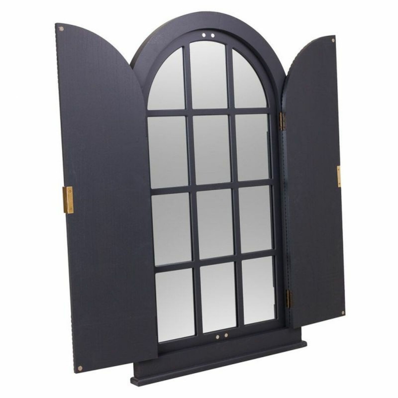 Specchio da parete Alexandra House Living Dorato Grigio scuro 5 x 105 x 62 cm Rettangolare