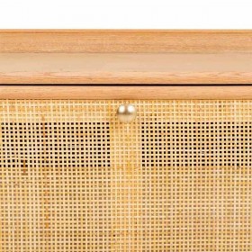 Panca Alexandra House Living Naturale Legno MDF 38 x 53 x 80 cm Scarpiera