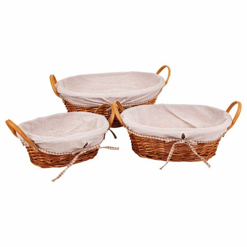 Set di Cesti Alexandra House Living vimini Legno di salice 38 x 29 x 14 cm 34 x 16 x 44 cm 31,5 x 23,5 x 12 cm 3 Pezzi