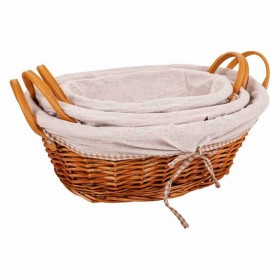 Set di Cesti Alexandra House Living vimini Legno di salice 38 x 29 x 14 cm 34 x 16 x 44 cm 31,5 x 23,5 x 12 cm 3 Pezzi