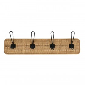 Appendiabiti da parete Romimex Naturale Legno 60 x 8 x 13 cm