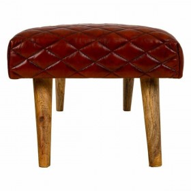 Panca Alexandra House Living Pelle Legno di mango 53 x 38 x 115 cm