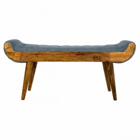 Panca Alexandra House Living Tela Legno di mango 51 x 38 x 125 cm