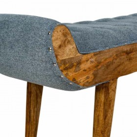 Panca Alexandra House Living Tela Legno di mango 51 x 38 x 125 cm