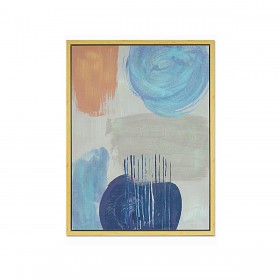 Quadro Romimex Blu Tela Astratto 60 x 80 x 4 cm