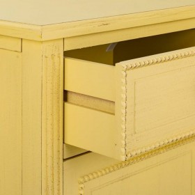 Comodino Alexandra House Living Giallo 36 x 72 x 45 cm