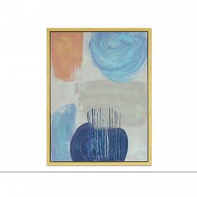 Quadro Romimex Blu Tela Astratto 60 x 80 x 4 cm