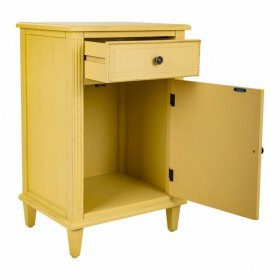 Comodino Alexandra House Living Giallo 36 x 72 x 45 cm