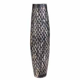 Vaso Alexandra House Living Nero Ferro 8 x 55 x 14 cm