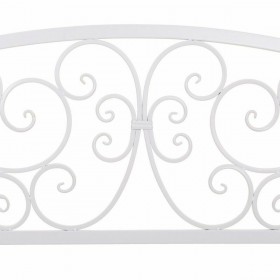 Panca Alexandra House Living Bianco Ferro 53 x 91 x 153 cm