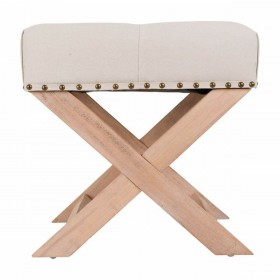 Panca Alexandra House Living Grigio Crema 46 x 46 x 49 cm