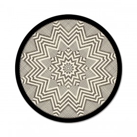 Decorazione da Parete Romimex Nero Naturale Legno 60 x 60 x 3 cm