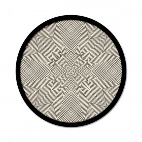 Decorazione da Parete Romimex Nero Naturale Legno 60 x 60 x 3 cm
