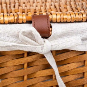 Cesto per i Panni Sporchi Alexandra House Living Marrone 36 x 54 x 45 cm 37 x 28 x 46 cm 30 x 22 x 38 cm 3 Pezzi