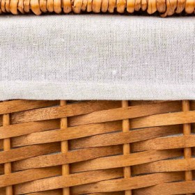 Cesto per i Panni Sporchi Alexandra House Living Marrone 36 x 54 x 45 cm 37 x 28 x 46 cm 30 x 22 x 38 cm 3 Pezzi