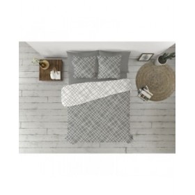 Set di copripiumino Pierre Cardin CRUCE Grigio Singolo 3 Pezzi