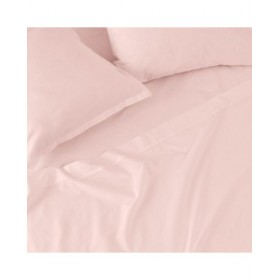 Lenzuolo con angoli aderenti HappyFriday BASIC Rosa chiaro 105 x 200 x 32 cm