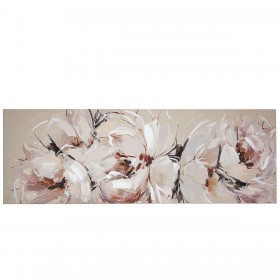 Quadro a Olio Romimex Tela Fiori 150 x 50 x 4 cm