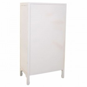 Armadio Alexandra House Living Bianco Rattan Legno di abete Legno MDF 40 x 135 x 70 cm