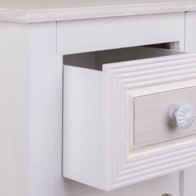 Comodino Alexandra House Living Bianco 26 x 72 x 33 cm