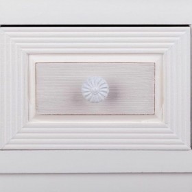 Comodino Alexandra House Living Bianco 26 x 72 x 33 cm