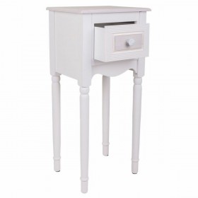 Comodino Alexandra House Living Bianco 26 x 72 x 33 cm