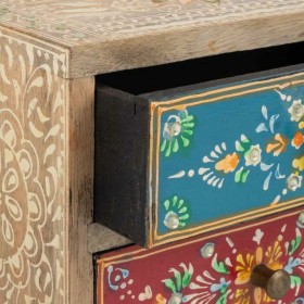 Scatola-Portagioie Alexandra House Living Multicolore Naturale Legno di mango Legno MDF 10 x 15 x 18 cm 2 cassetti