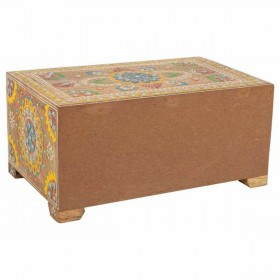 Scatola-Portagioie Alexandra House Living Multicolore Naturale Legno di mango Legno MDF 14 x 10 x 23 cm 2 cassetti