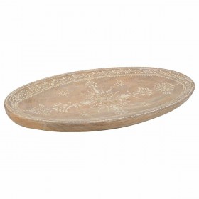 Centrotavola Alexandra House Living Bianco Naturale Legno di mango 19 x 3 x 38 cm