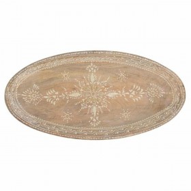 Centrotavola Alexandra House Living Bianco Naturale Legno di mango 19 x 3 x 38 cm