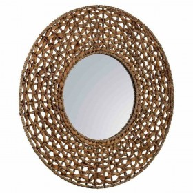 Specchio da parete Alexandra House Living Marrone 3 x 61 x 61 cm Cerchi
