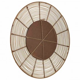 Specchio da parete Alexandra House Living Marrone 3 x 61 x 61 cm Cerchi