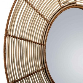 Specchio da parete Alexandra House Living Marrone 3 x 61 x 61 cm Cerchi