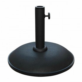 Marbueno Base Ombrellone Rotonda Cemento 36x29,5 cm 11KG Nero Giardino, Piscina 10444