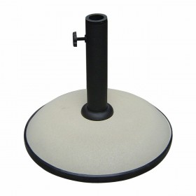 Marbueno Base Ombrellone Rotonda Cemento 36x29,5 cm 11KG Bianco Giardino e Terrazza