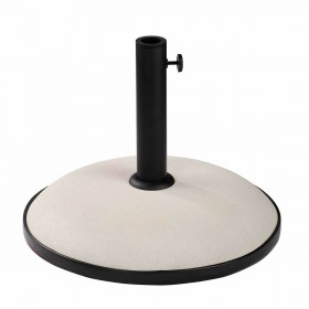Marbueno Base Ombrellone Rotonda Cemento 45x36 cm 20KG Bianco Giardino, Piscina, Terrazza