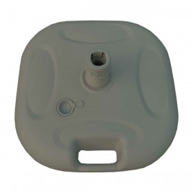 Marbueno Base Ombrellone Plastica 45x45x14 cm 20L Bianco Giardino, Piscina, Terrazza