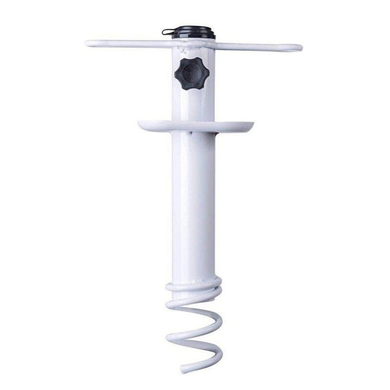 Marbueno Pincho Parasol Succion Acciaio Bianco 35,5x15x6 cm Spiaggia e Giardino
