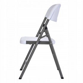 Marbueno Sedia Pieghevole Resina Bianca 44x53x83 cm Catering, Spiaggia e Campeggio 10531