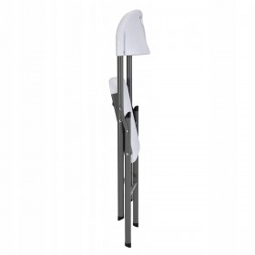 Marbueno Sedia Pieghevole Resina Bianca 44x53x83 cm Catering, Spiaggia e Campeggio 10531