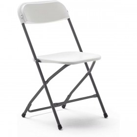 Marbueno Sedia Pieghevole Resina Bianca 44x44x79 cm Catering, Spiaggia e Campeggio 10532
