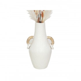 Vaso Romimex Bianco Rattan Terracotta 25 x 50 x 25 cm Con manici